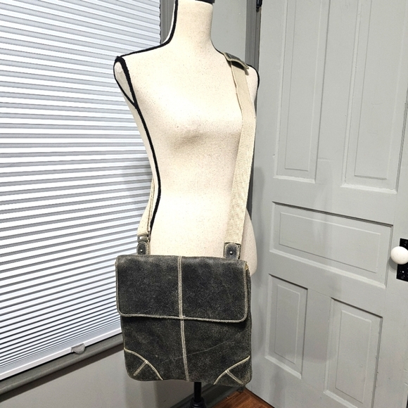 BOBO Waxed Suede Crossbody Bag - Picture 2 of 10